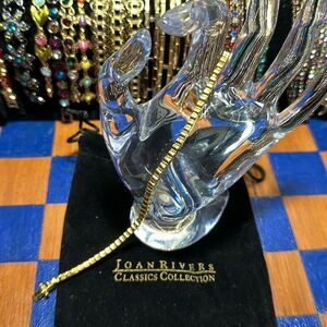JOAN RIVERS Goldtone Tennis Bracelet